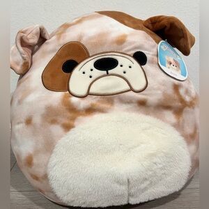Plush Dog Toy - Brown and Cream